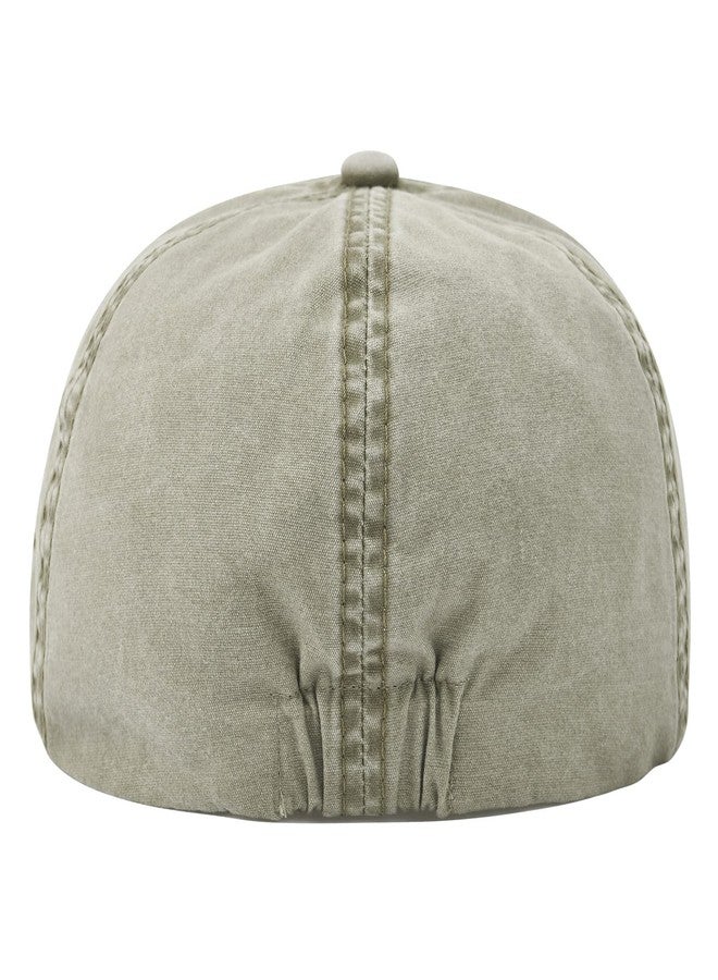 VOBOOM Cotton Washing Flat Cap Cabbie Hat Gatsby Ivy Irish Hunting Newsboy (Washed Khaki) - Image 4